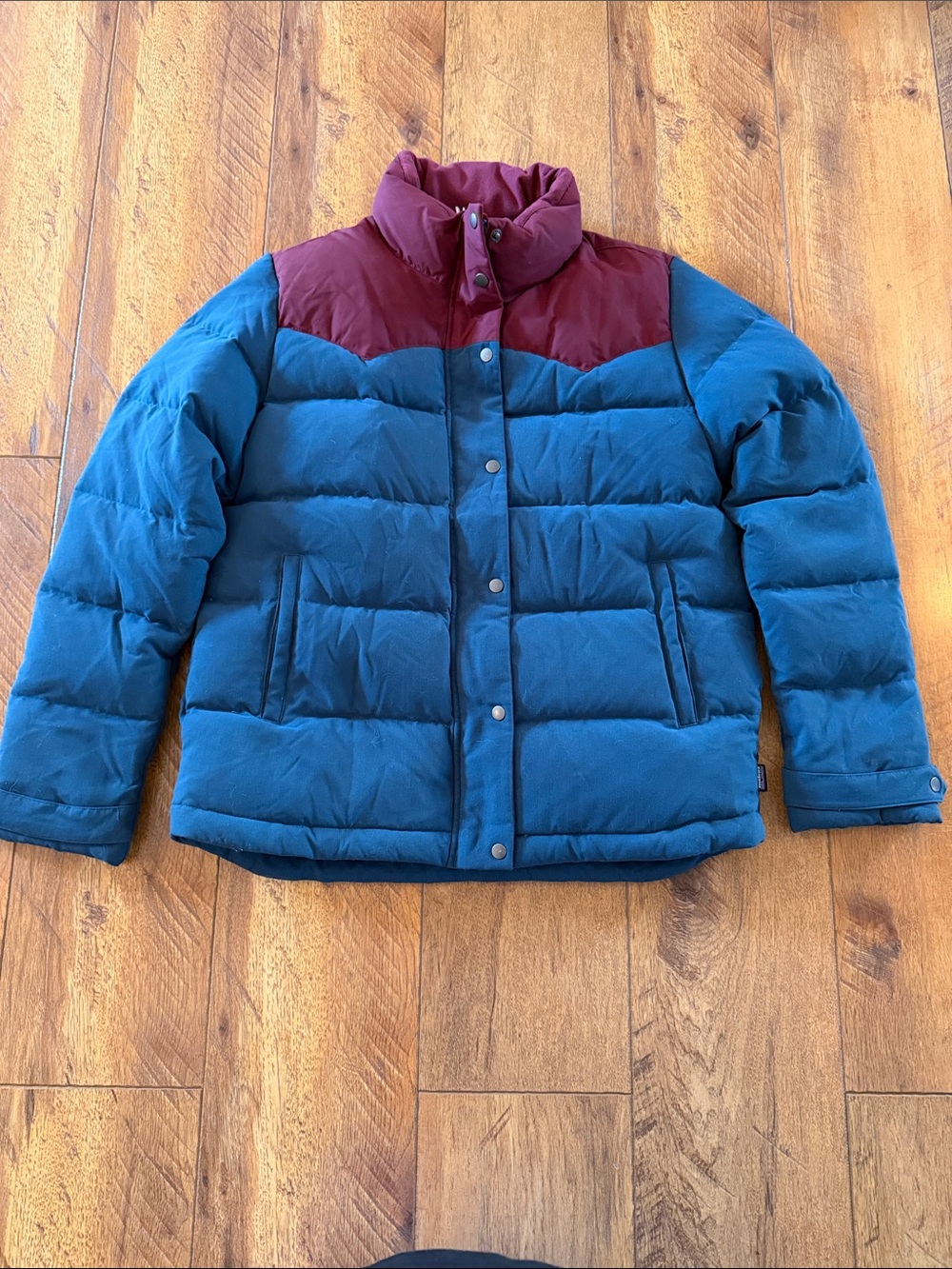 Patagonia Bivy Jacket Large Blue Maroon